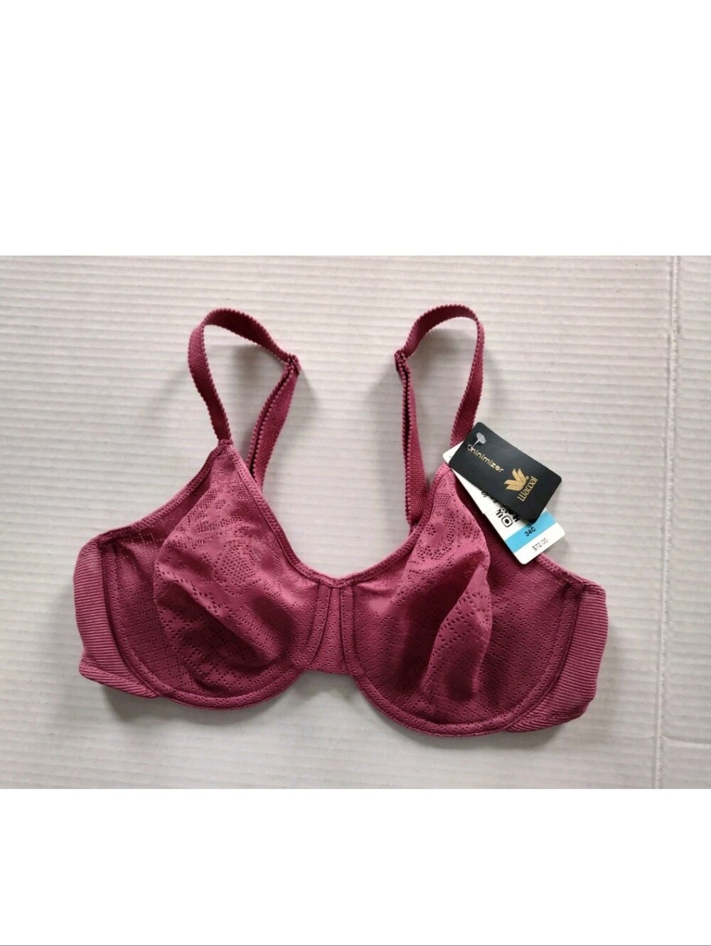 Wacoal Visual Effects Minimizer Bra Size 35C Underwire Adj Straps #857210